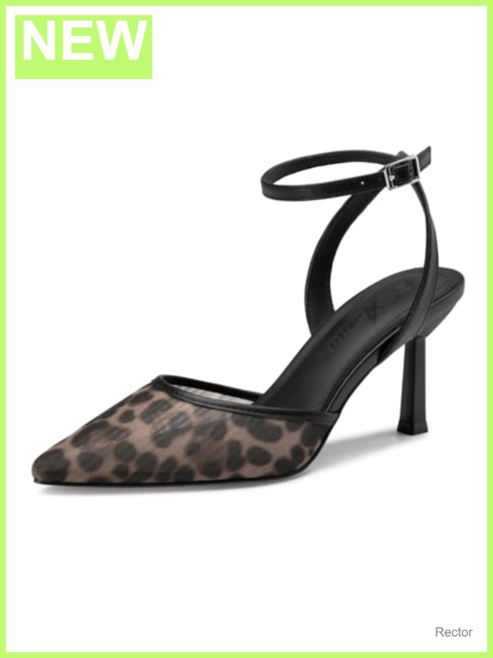 Womens Pointed Toe High Heel Pumps with Ankle Strap Slip Resistant Wedding Shoes